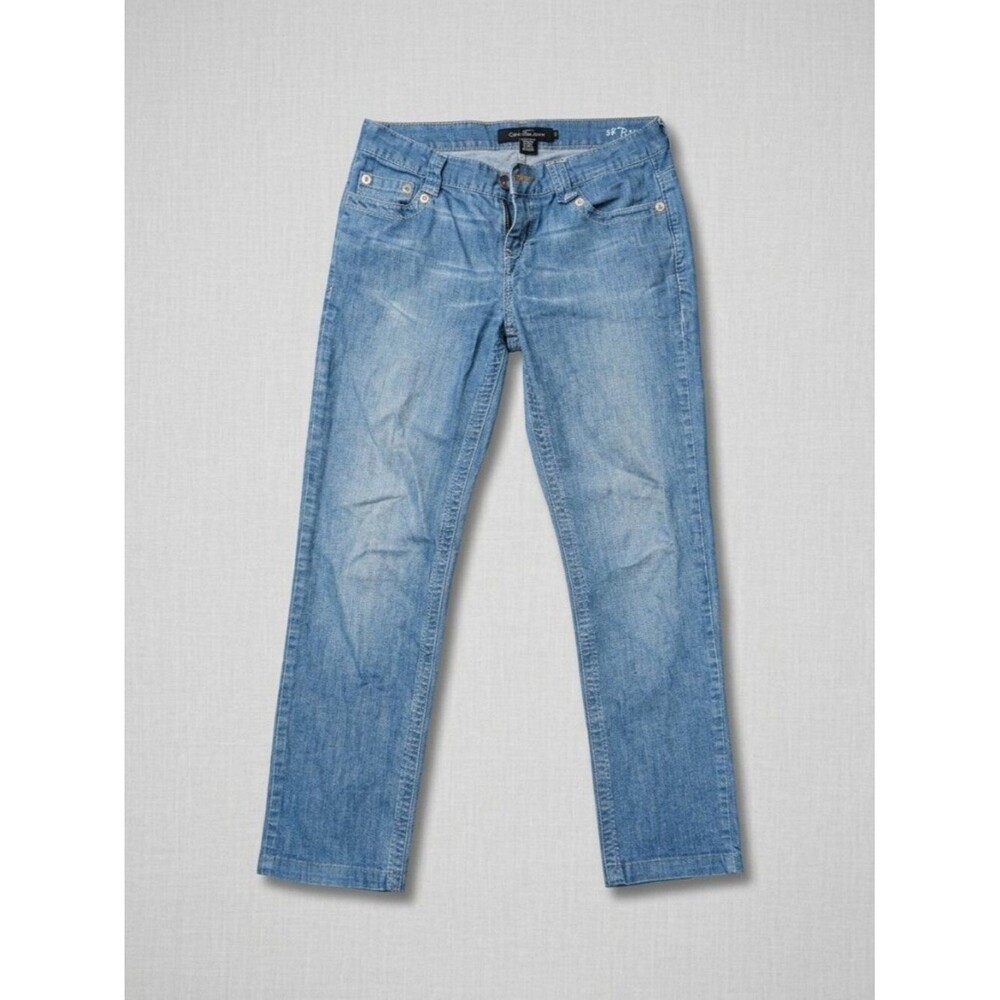 Calvin Klein Women's Size 8 Skinny Jeans Light Wash Blue Stretch Denim
